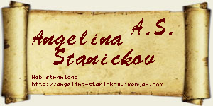 Angelina Staničkov vizit kartica
